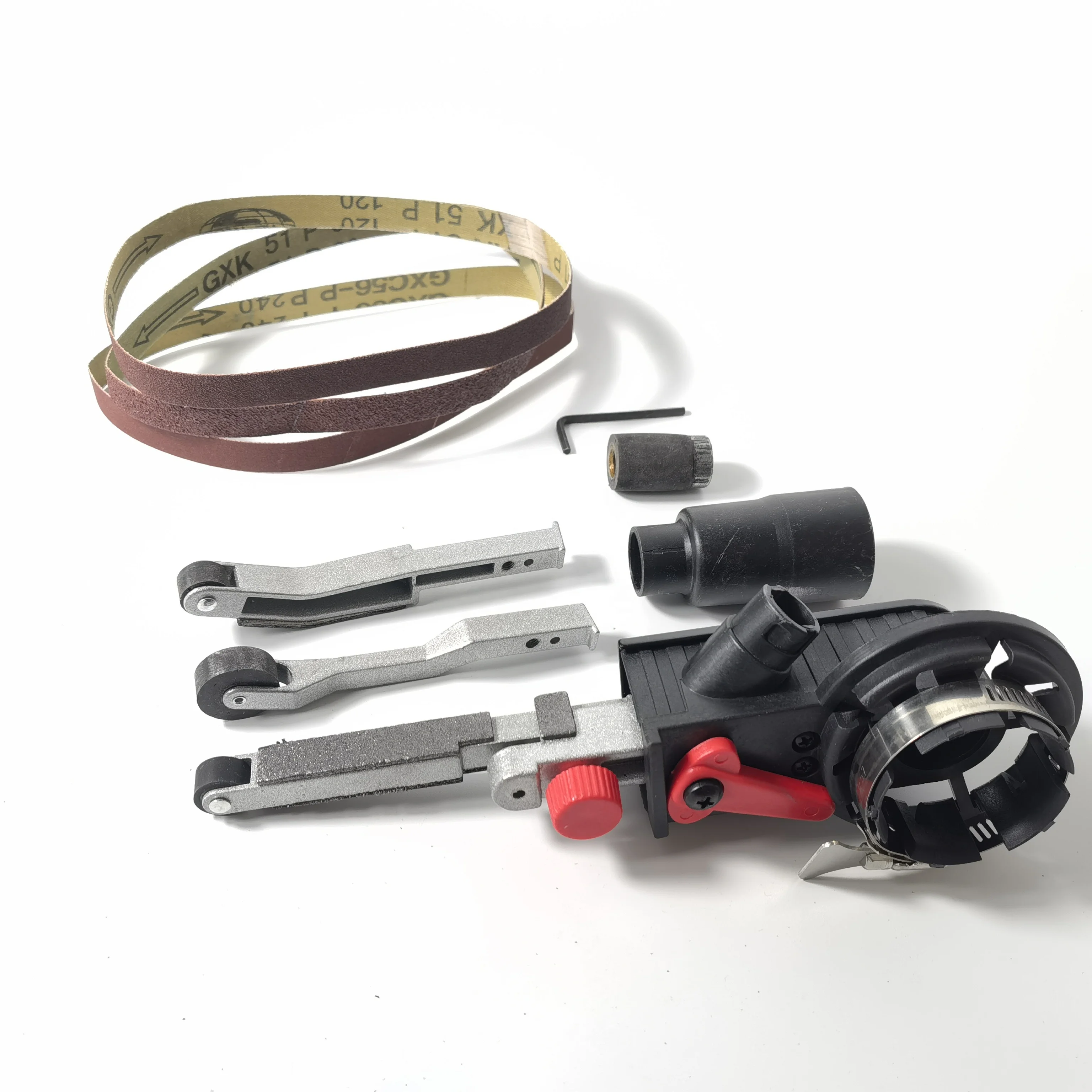 M10/M14 Sanding Belt Adapter Attachment Converting Electric Angle Grinder to Belt Sander Wood Metal Working