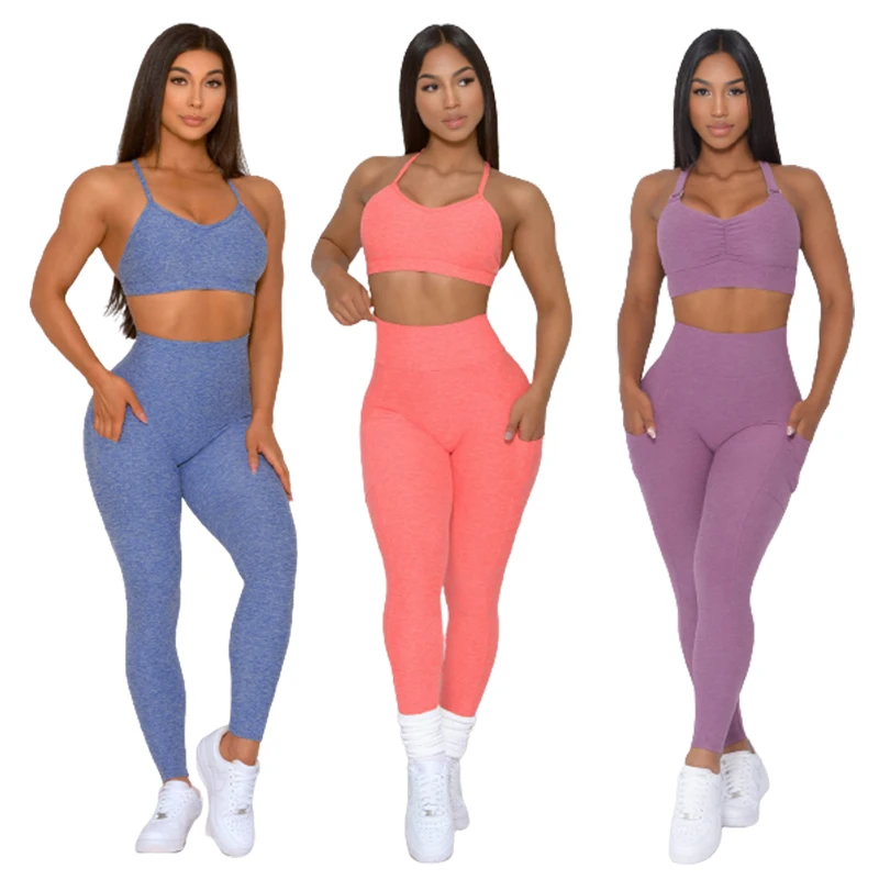 Bless 2022 aerial hammock wheel sexy high waist animal print pants yoga wear set two piece fitness women seamless yoga sets