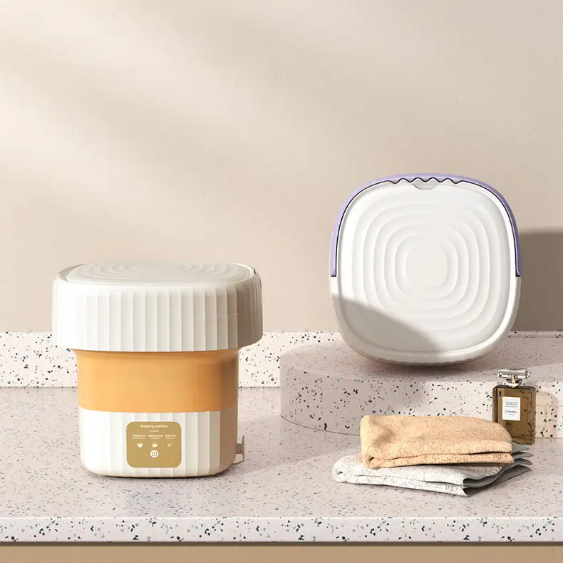 Amazon hot sale personal size portable small mini folding washing machine and dryer for baby underwear laundry