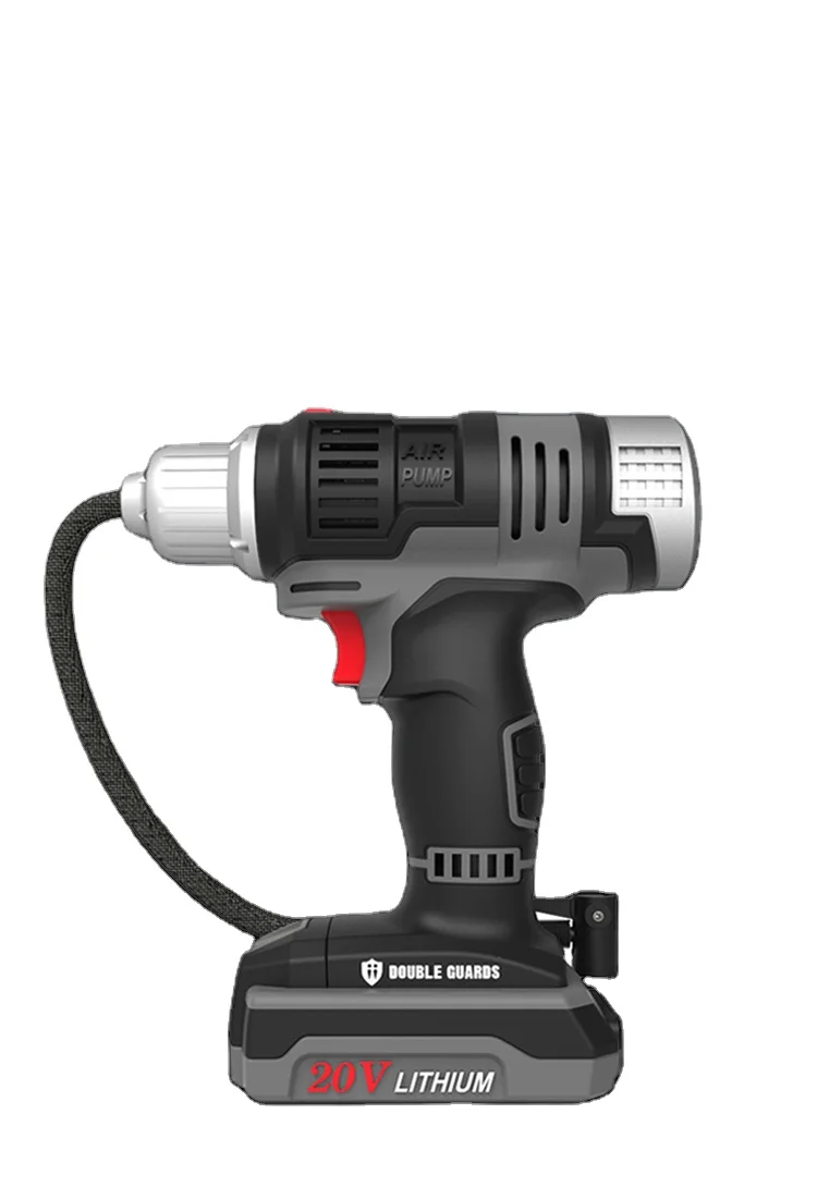 Tire Inflator Air pump,20V Cordless Car Tire Pump with Rechargeable Li-ion Battery, 12V Car Power Adapter