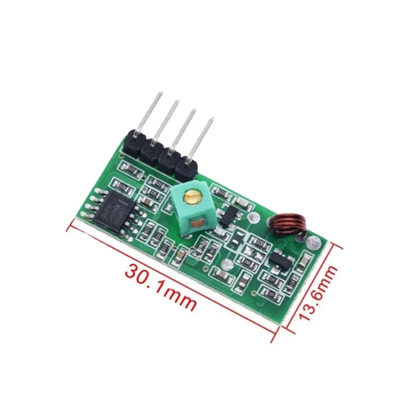 433MHz RF wireless receiver module & 433 MHz transmitter module kit + 2PCS RF 433M Hz Spring Antenna compatible