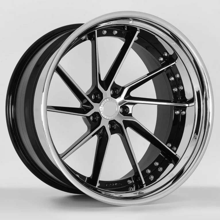 18 19 20 21 22 24 inch 3 piece forged wheel chrome three wheels