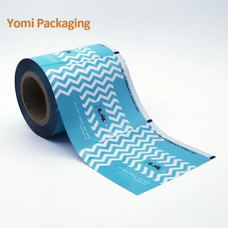 Custom plastic tomato sauce food packaging ketchup packaging roll film for paste