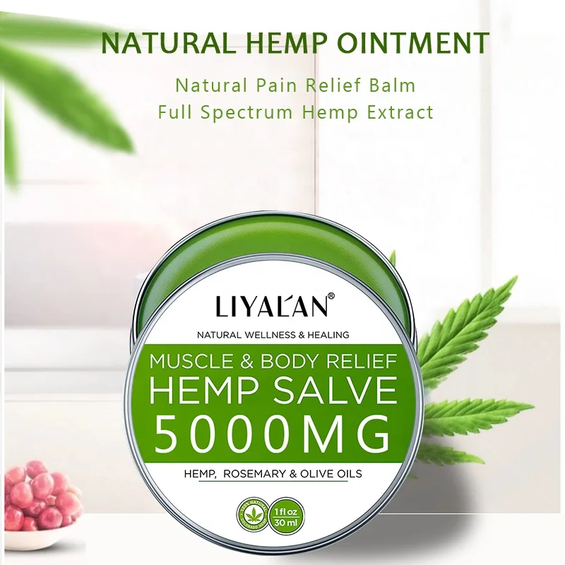 Оптовая продажа с фабрики LIYALAN фирменная торговая марка обезболивающий противовоспалительный бальзам конопли 20000