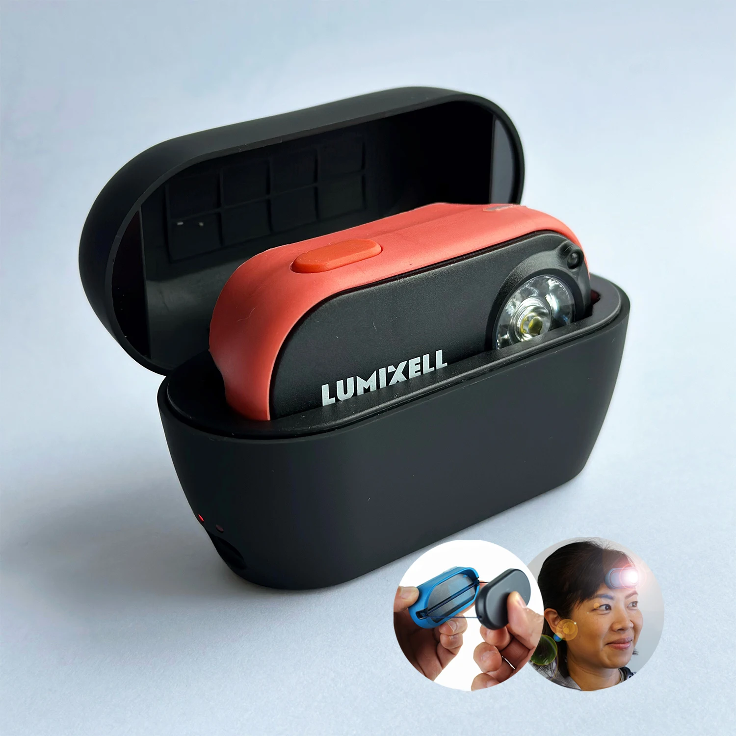 Exported High Quality All Perspectives Induction Headlamp Rechargeable With Head Trap Headlamp/Headlight