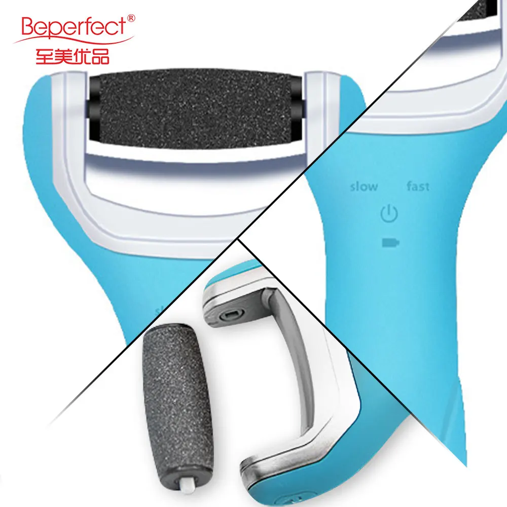 Electric Feet Callus Removers Rechargeable Electronic Foot File with 2 Rollers Callous Remover