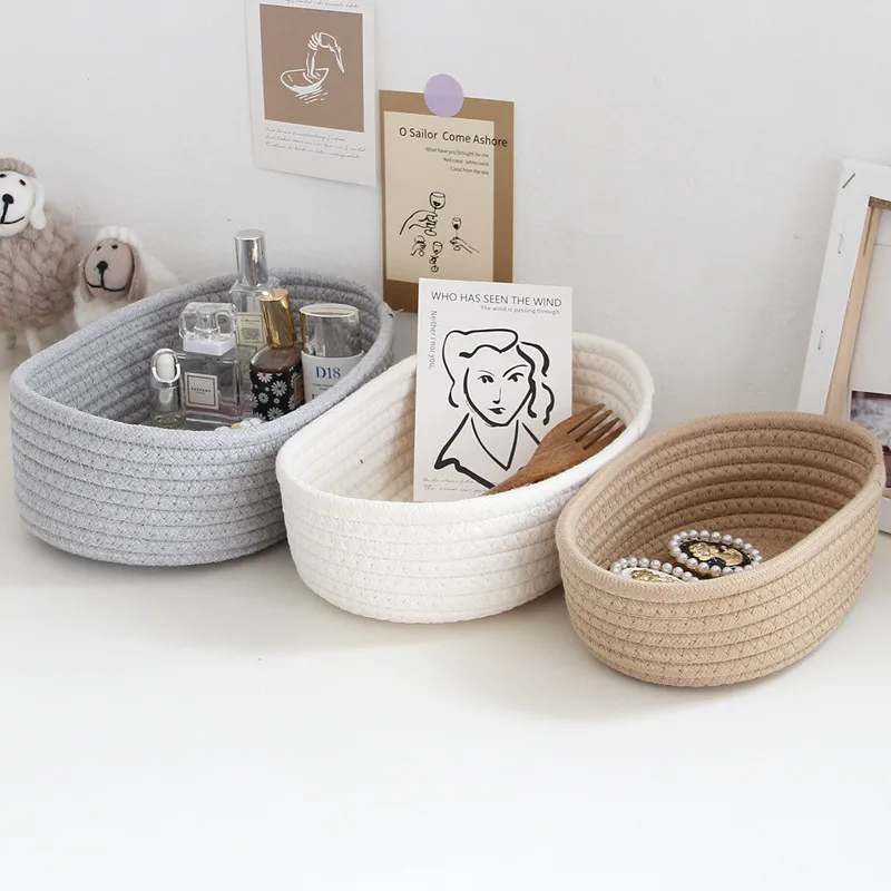 High Quality Storage Household Basket Storage Basket Can Be Folded Woven Storage Baskets