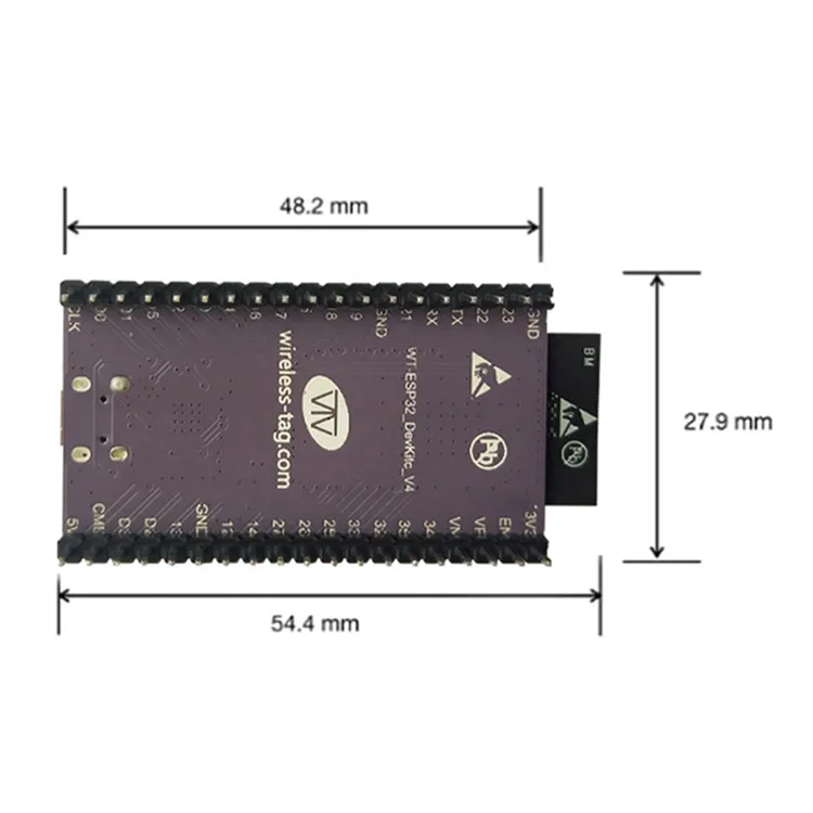 
WT-ESP32-DevKitC V4 ESP32 development board kits based on ESP32-WROOM-32D WiFi BLE module use in IoT smart home 
