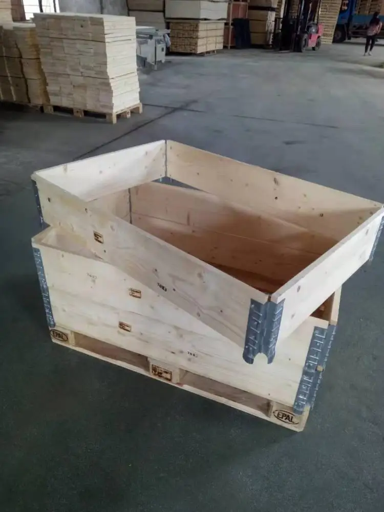 manufacturer high quality pine pallet collars wooden crates