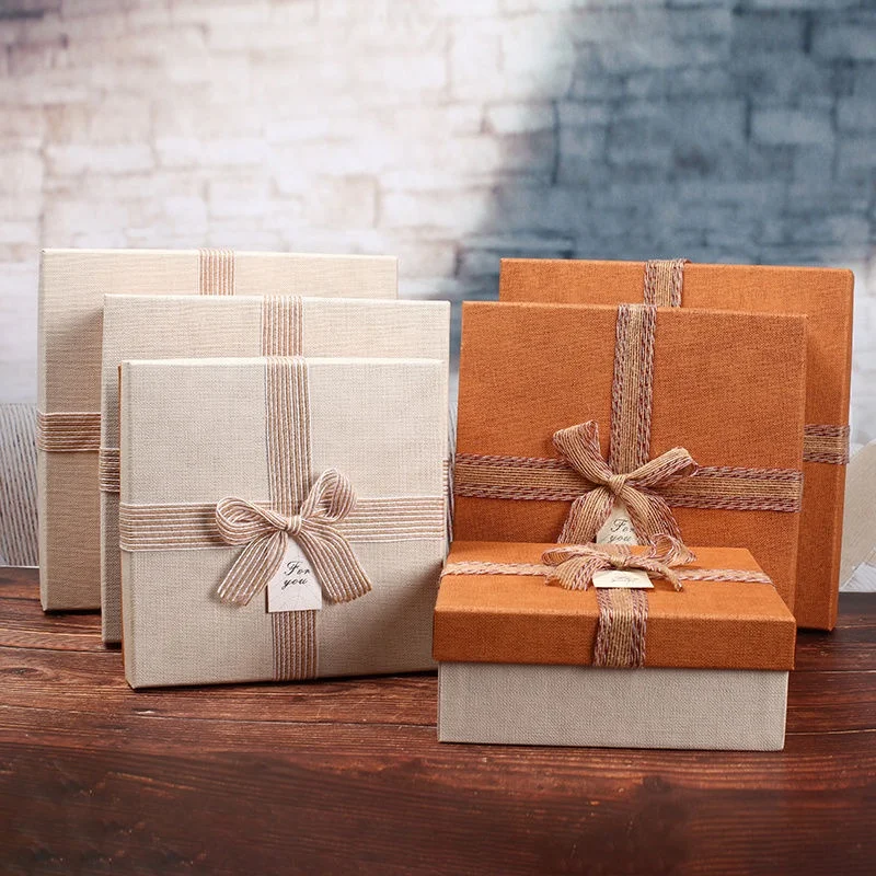 Shoes Gift Box Foldable With Lid / Container Packaging Ribbon Shredded paper