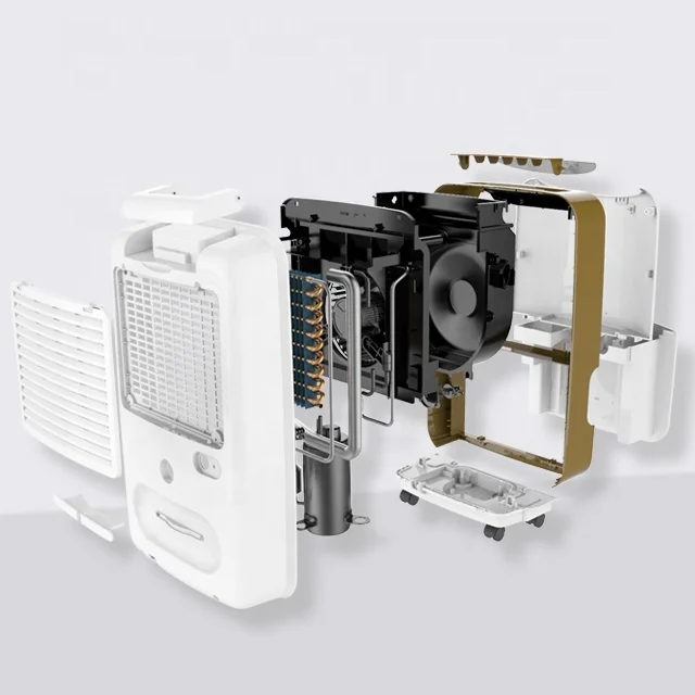 Modern design large water tank portable  home dehumidifiers 12L per day