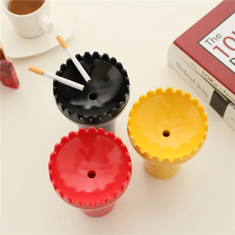 Custom Logo, Cute Outdoor, Portable Decorative Ashtray Windproof Ashtray, Melamine Cigar Ashtrays With Lid