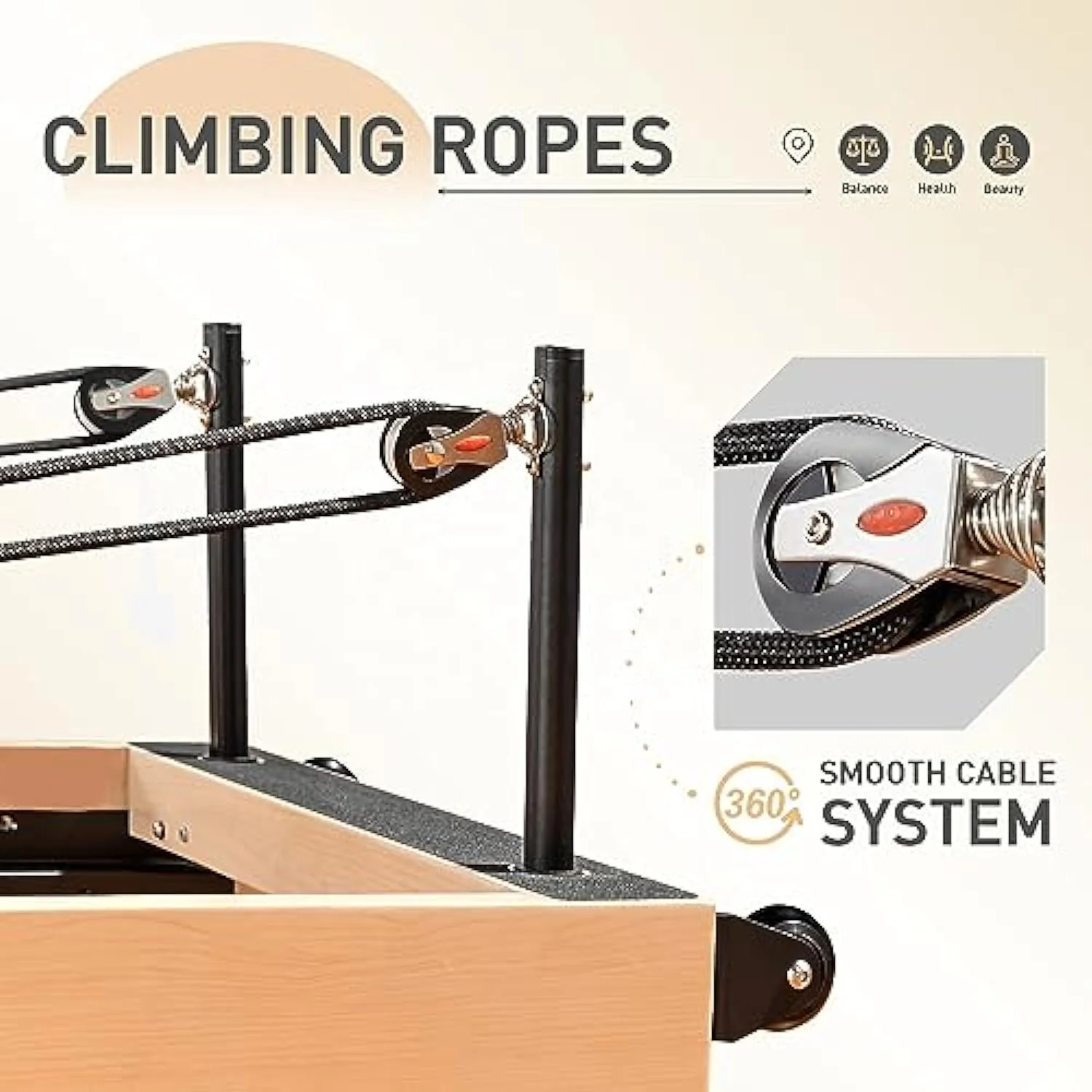 New Foldable Pilates Machine Equipment  Pilates Reformer Workout Machine for Home Gym