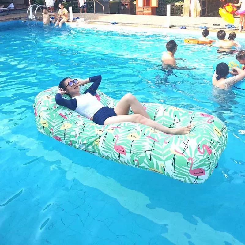 2022 New Design Wholesale Waterproof Portable Air Inflatable Lounger Camping Sleeping Bag for Outdoor Indoor