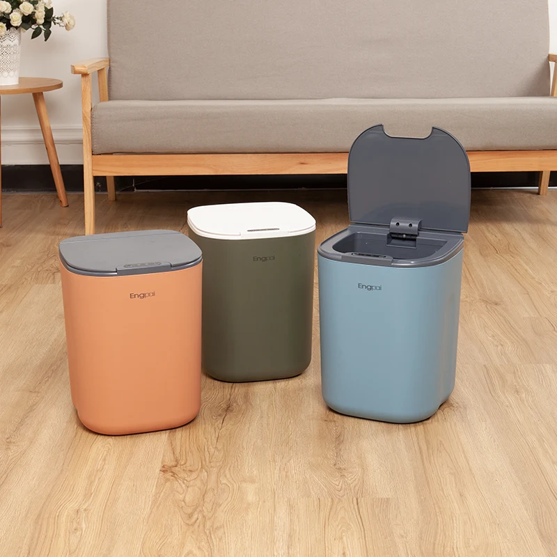 home mini waste bin food waste basket bin for kitchen unique trash cans tacho de basura automatic trash bin