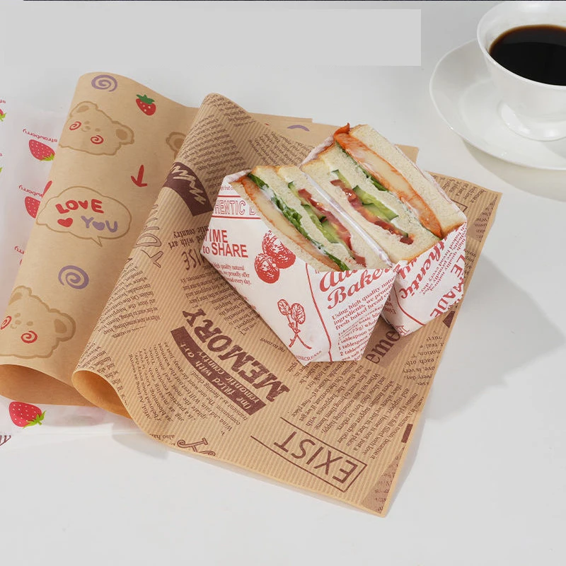 greaseproof paper sheets Deli Paper sandwich food wrapping Wax Paper