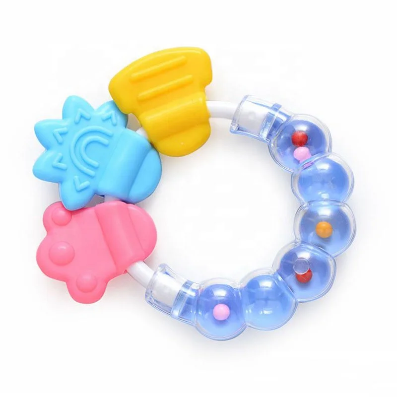 Wholesale silicone food grade eco-friendly easy to clean baby hand teether