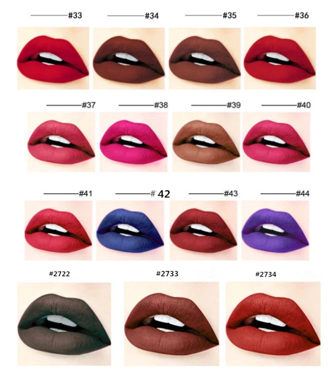 Частная марка вашего логотипа, водонепроницаемая матовая антипригарная чашка Матовая жидкая губная помада