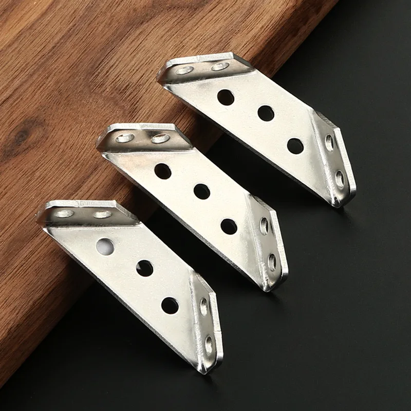 Universal thickened small corner code three sided corner brace multifunctional trapezoidal hanging code