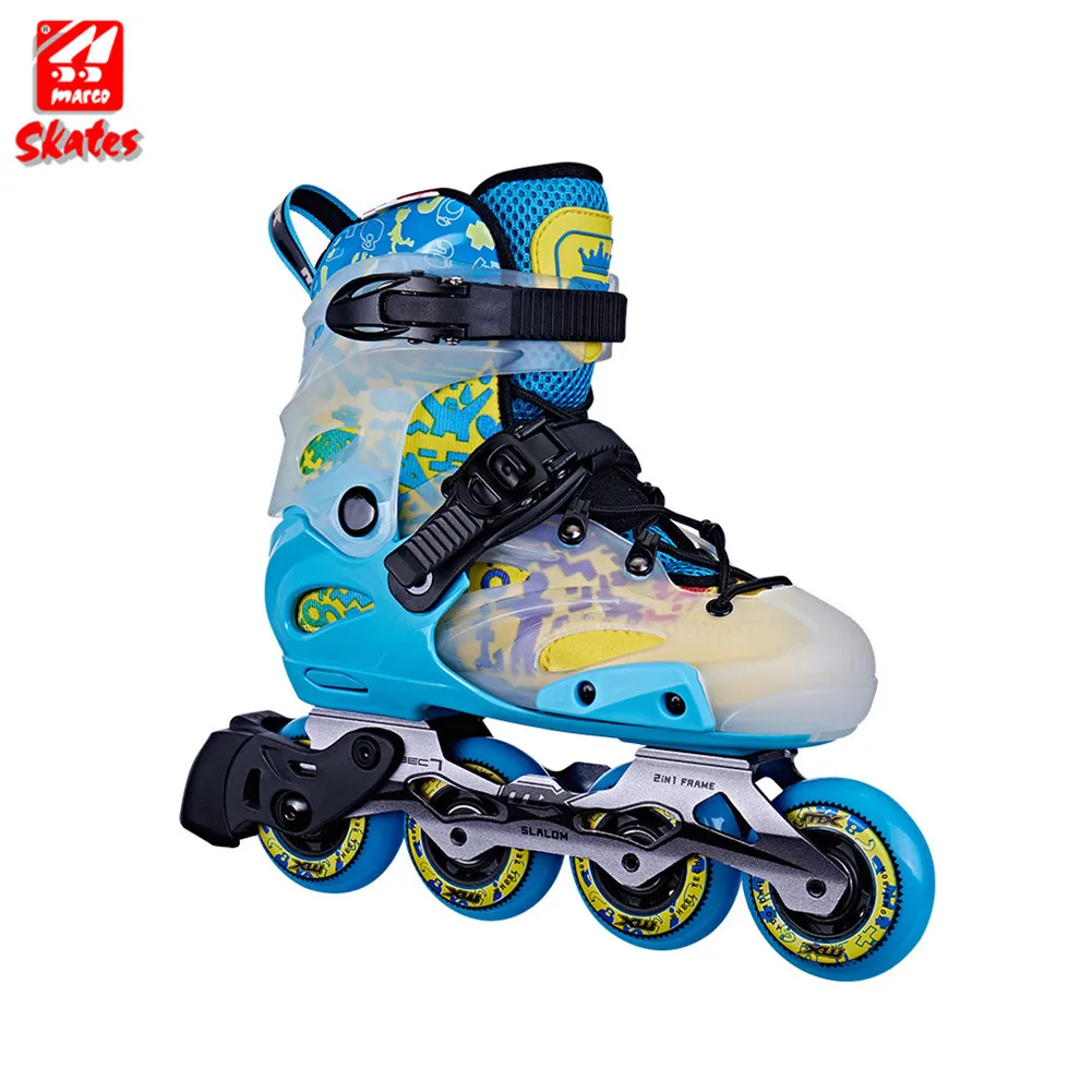 High quality wheel 70mm 72mm flashing four wheel inline roller skate shoes