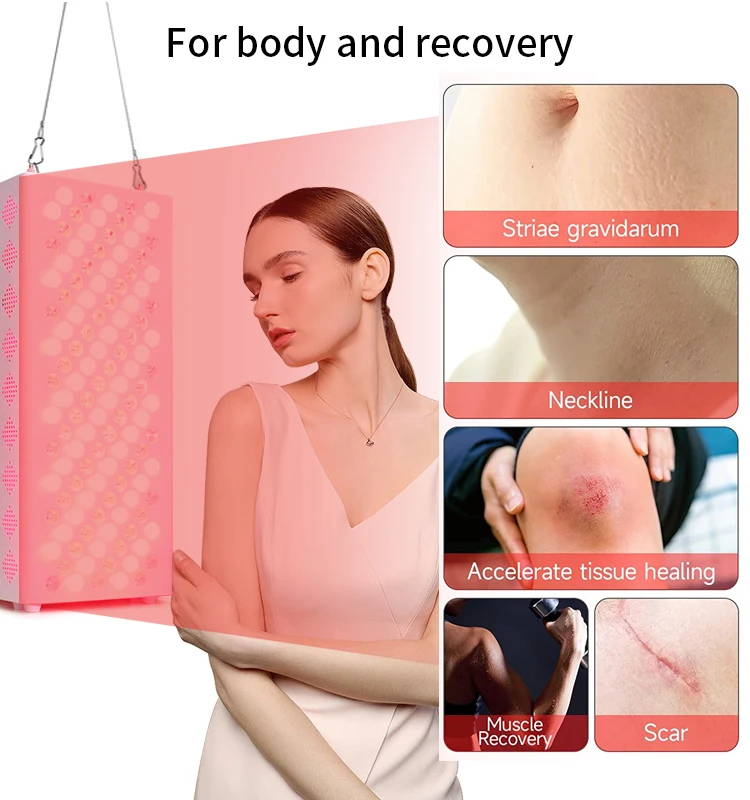 2024 Women Phototherapy 300pcs LED Full Body Infrared Lamp Panel Device Red Light Therapy Christmas Gifts
