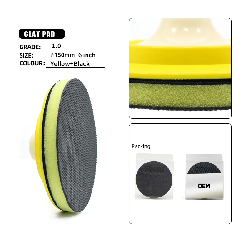 2022 Hot Selling Clay Pad Applicator Auto Car Cleaning Foam Clay Pad Clay Pad for Polisher