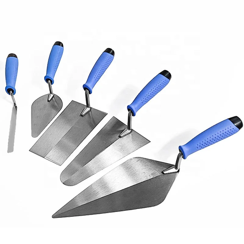 Soft-Grip Forged Tuck Pointing Plastering Trowel Stainless Steel Blade with Carbon Steel Plastic Sponge DIY/Industrial Grade