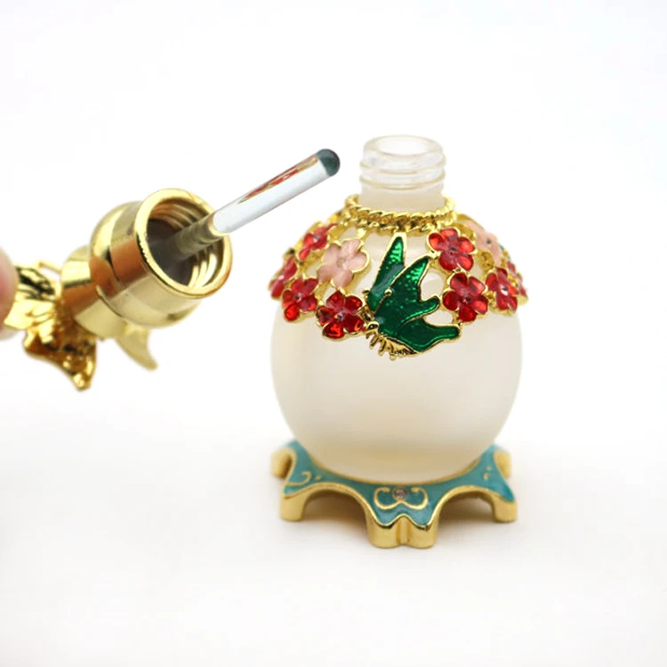 Attar Oud Essential Oil Fragrance Zamac Metal Glass Perfume Bottles In 15ml 12ml 10ml Reusable Refillable Zinc Stylish Designs