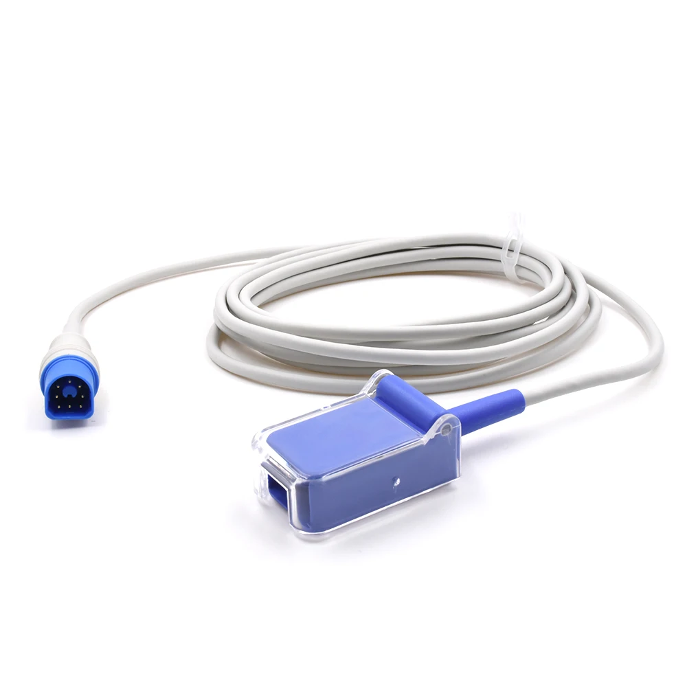 Factory supply reusable Phillipss SpO2 sensor extension cable, 2.2m spo2 adapter cable for hospital use