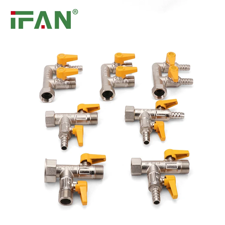 IFAN T F Thread Manufacturers Gas Ball Valve PN25 Forged Gas Valve Control Brass Body Manual Gas Valve
