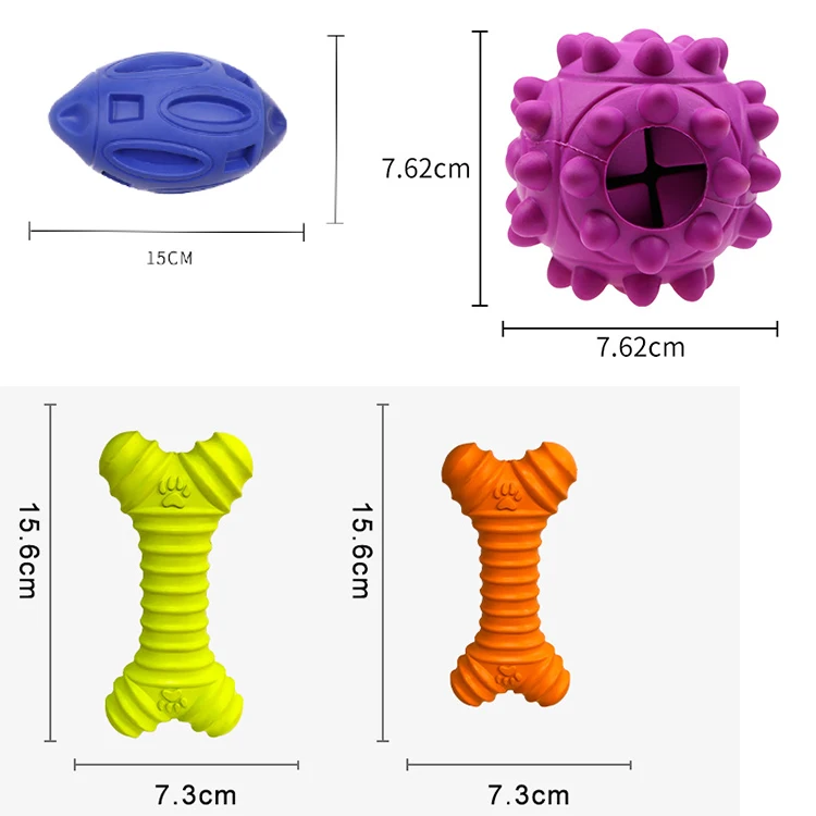 New juguetes para perros pets indestructable balls puzzle rubber treat squeaky interactive chew dog toys for aggressive chewers