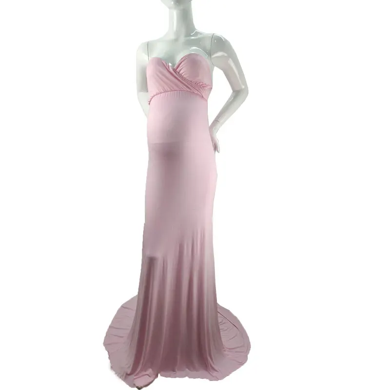 
Summer Elegant Maternity Dresses For Photo Shoot Pregnant Women Shoulderless Pregnancy Dress Photography Maternity Dress 