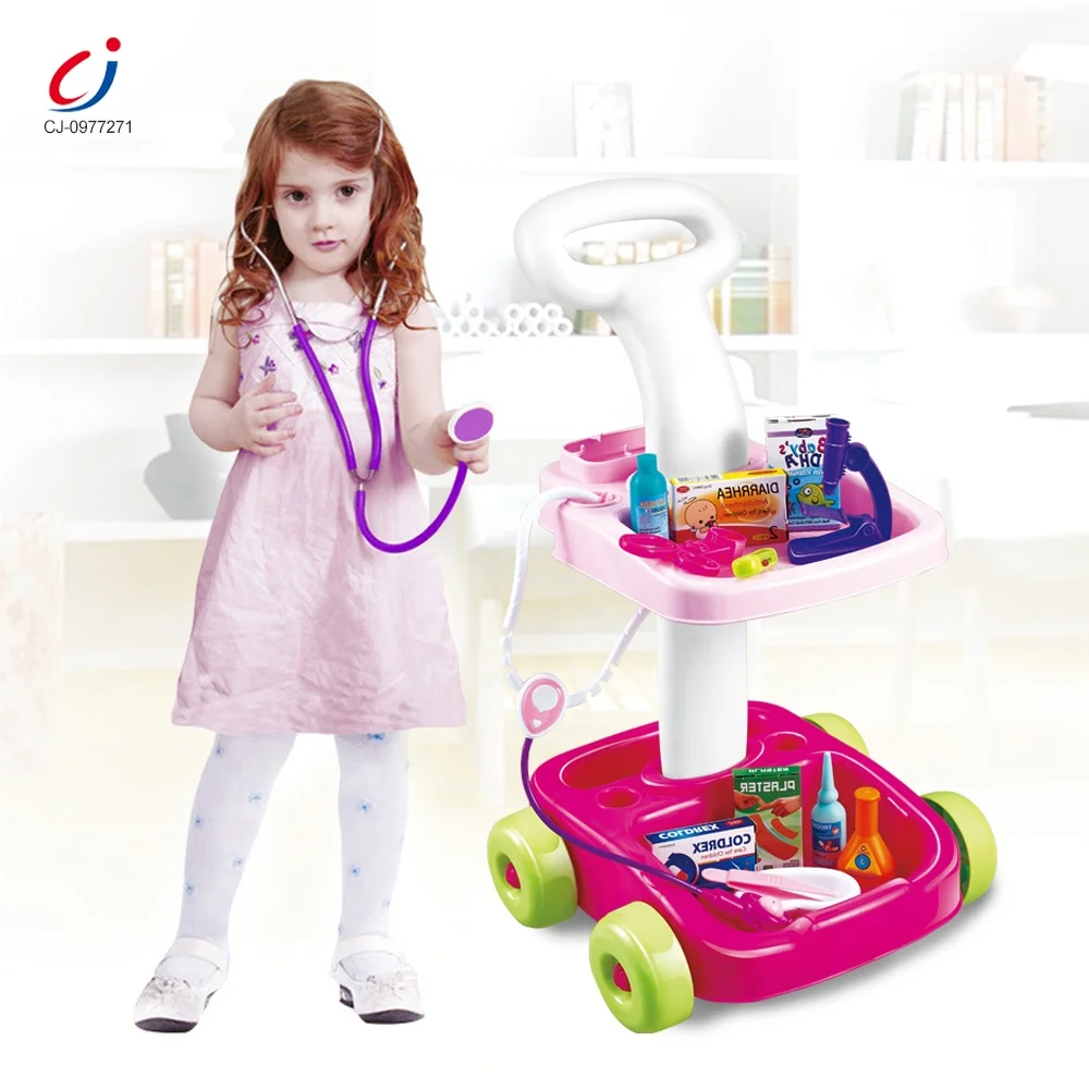 Wholesale preschool play game children cake car doctor set toy pretend play