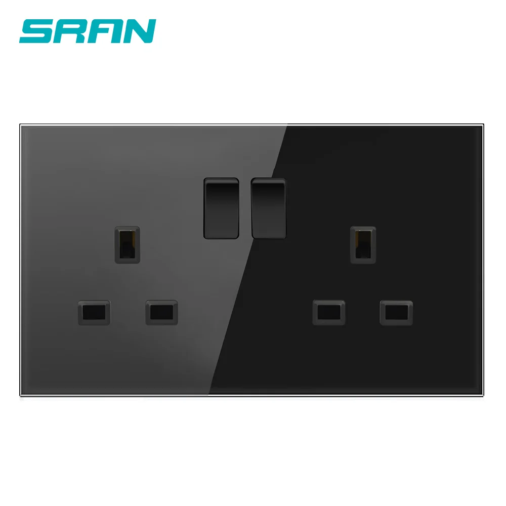  Стандартная настенная розетка Sran с 2USB-портами для домашнего