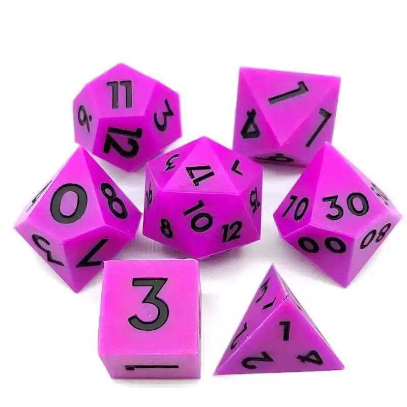High quality new model custom colorful game silicone dice