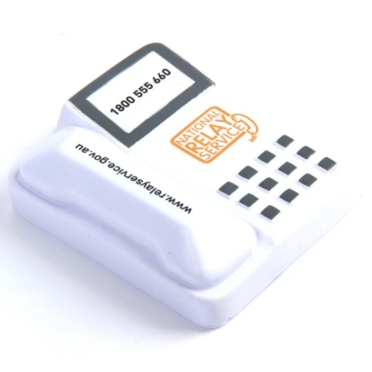 Custom logo telephone stress reliever PU anti stress telephone stress ball