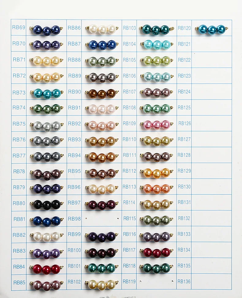 wholesale hot sale round shell pearl pearl loose beads for jewelry making
