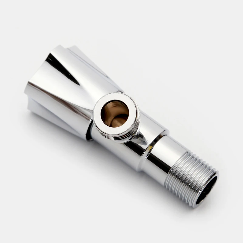 Quick Open Polish Chromed High Quality Stainless steel water stop valve  1/2 90 degree angle stop cock valve