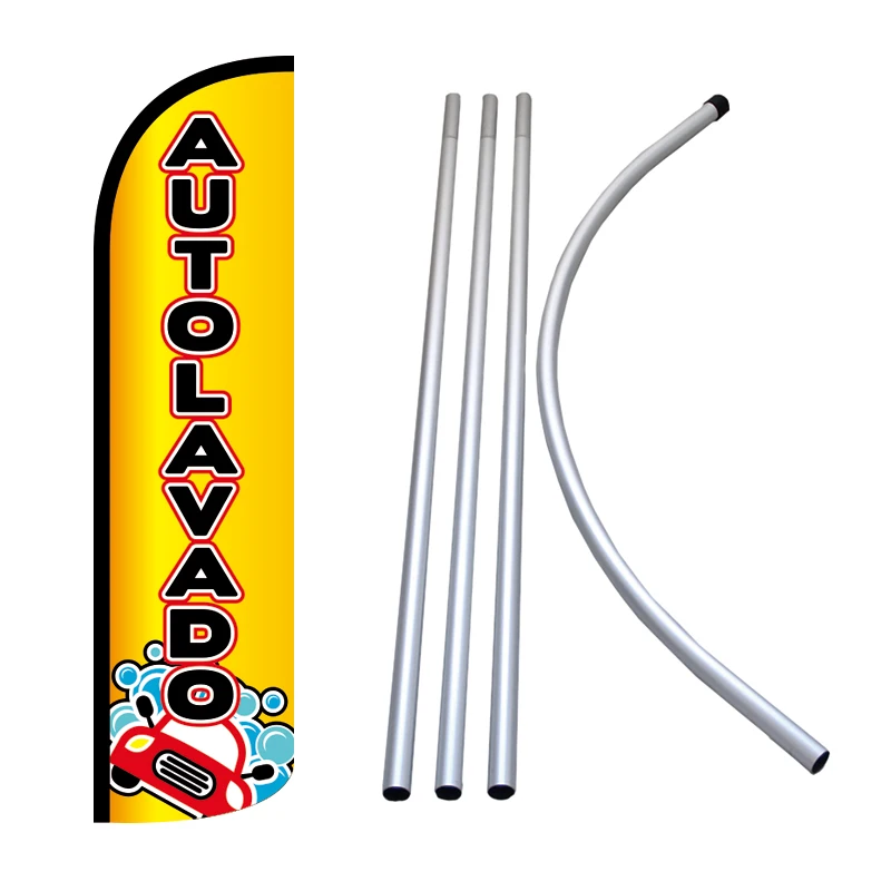 Top Quality Aluminium Feather Flag Teardrop Flags Banner Stand Flexible Telescopic Feather Beach Flag Pole