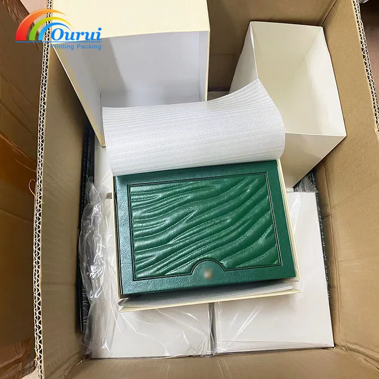 In Stock watch box accessories complete set and certificate Box for Watch Brand Shop Store Wooden Watch Box case for man