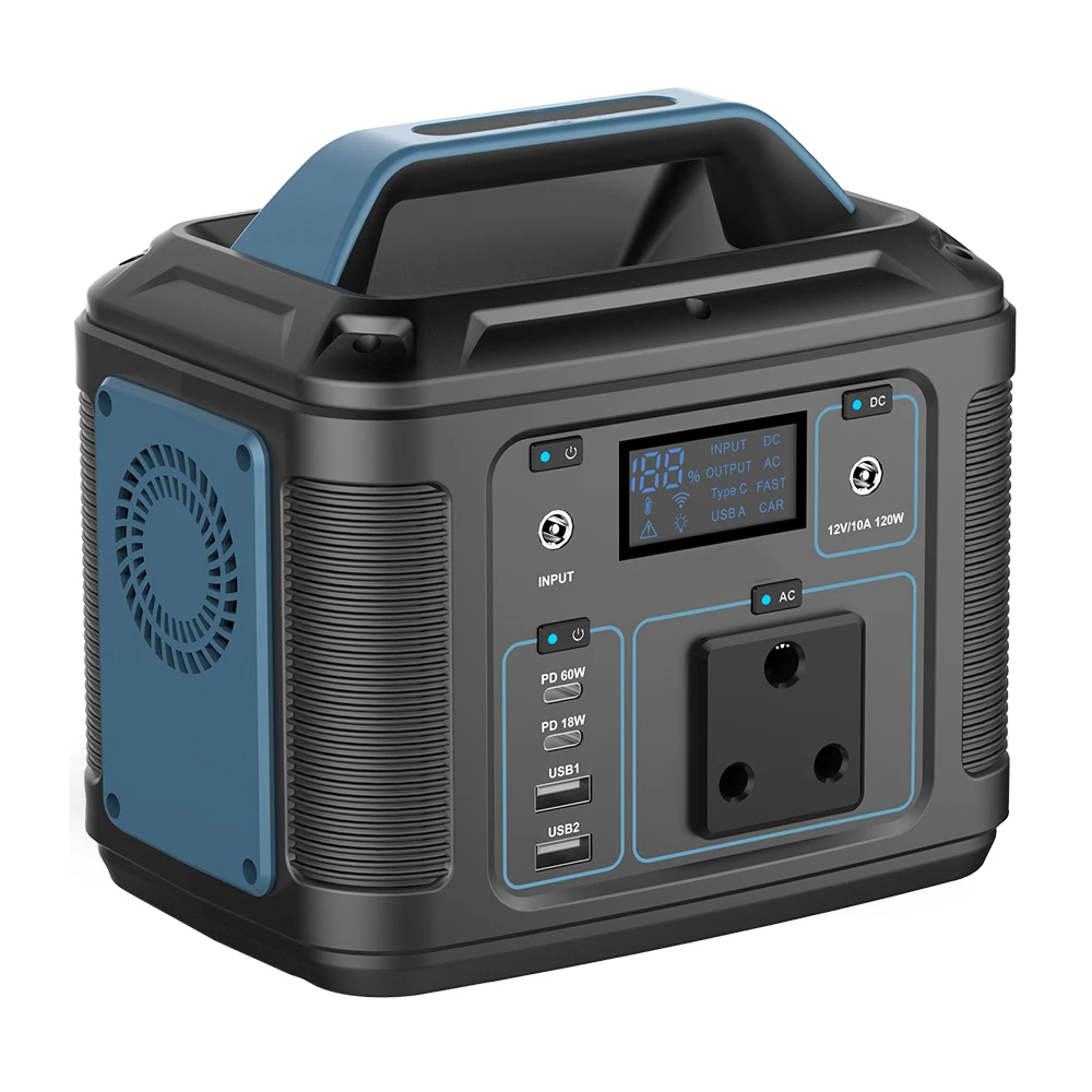Manufacture Hot selling Fast Charger 300Wh 500Wh Solar Power Station Portable Power AC DC Type C ports Digital display OEM/ODM