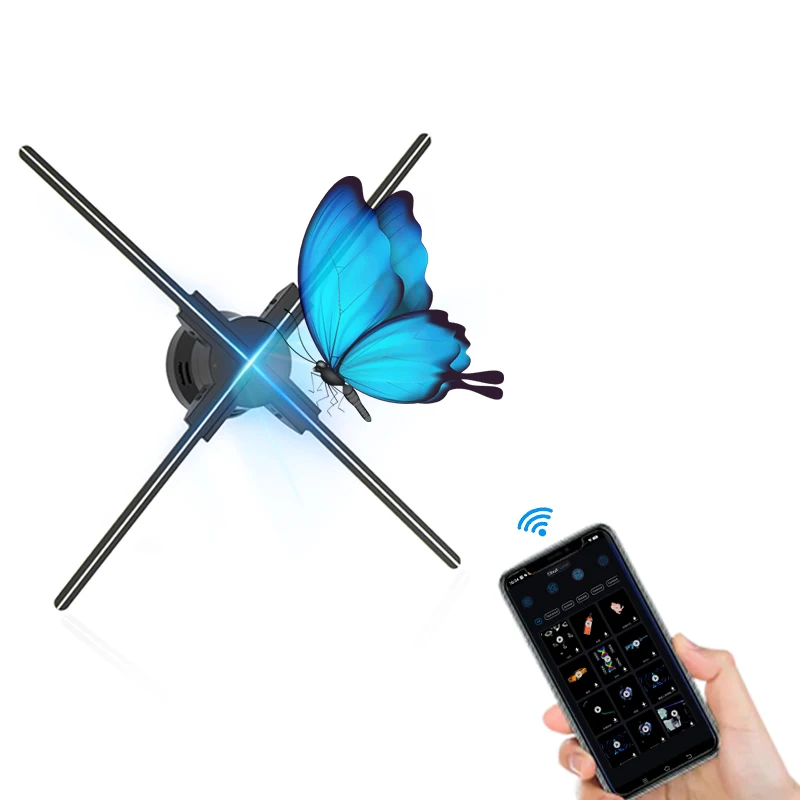Голографический 3D-вентилятор 80 см