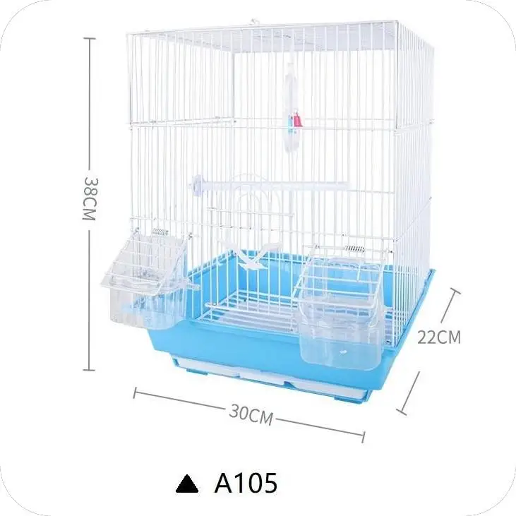 Sliding Iron Large Small  Bird Cage Folding Comfortable Steel Wire Cage Parrot Luxury Villa Cage