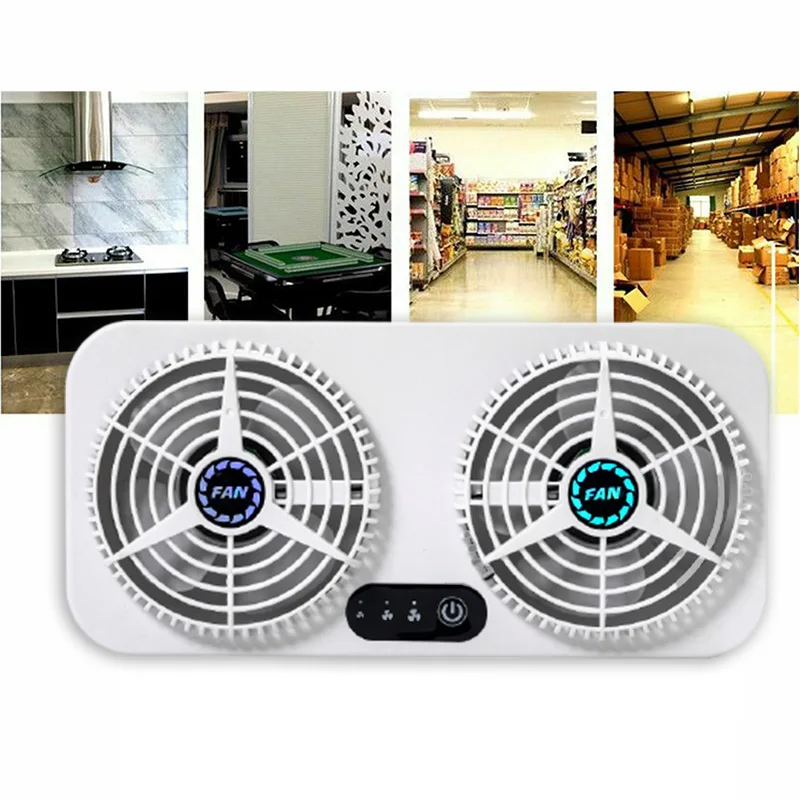 Air Freshener Car Radiator Fan Dual Head Air Corculating Portable Usb Ventilating Cooling Car Fans