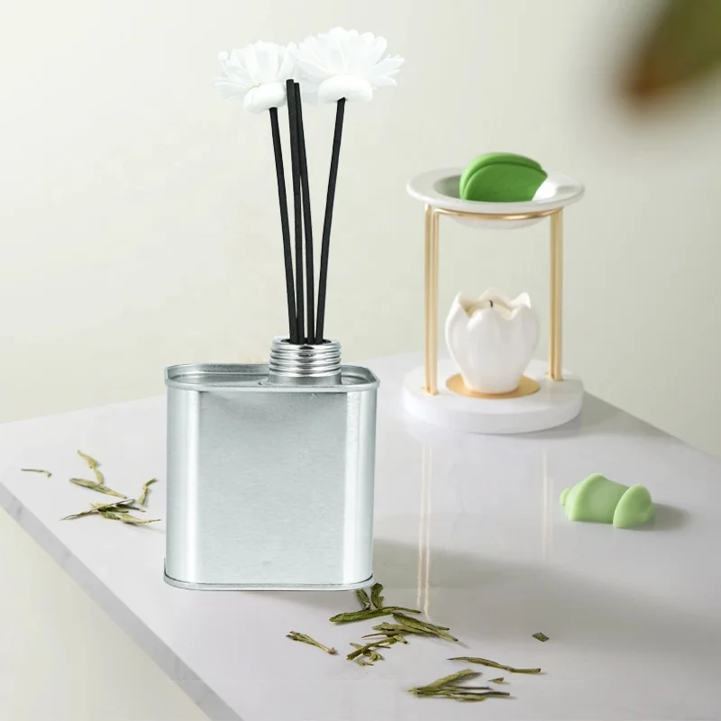 Aromatherapy Wholesale Private Label Chakra 7 Packs Spiritual Crystal Aromatherapy Tin Scented Candle Gift tin Box