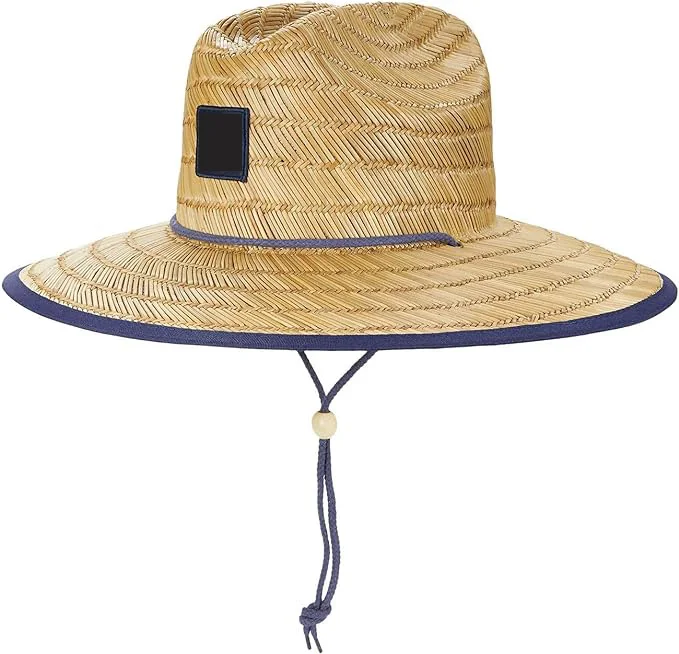 Unisex Custom Lifeguard Surf Hat Sun Beach Design Straw With Custom Logo for Adults Sombreros De Paja