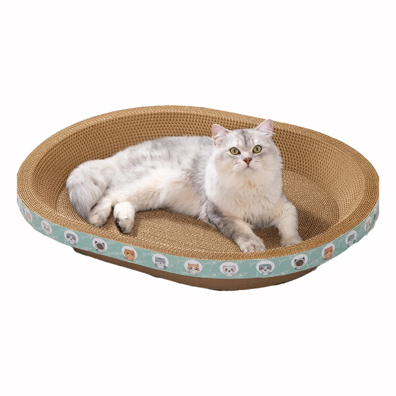 wholesale cheap round shape cat bed cat scratcher corrugated cardboard cat scratcher