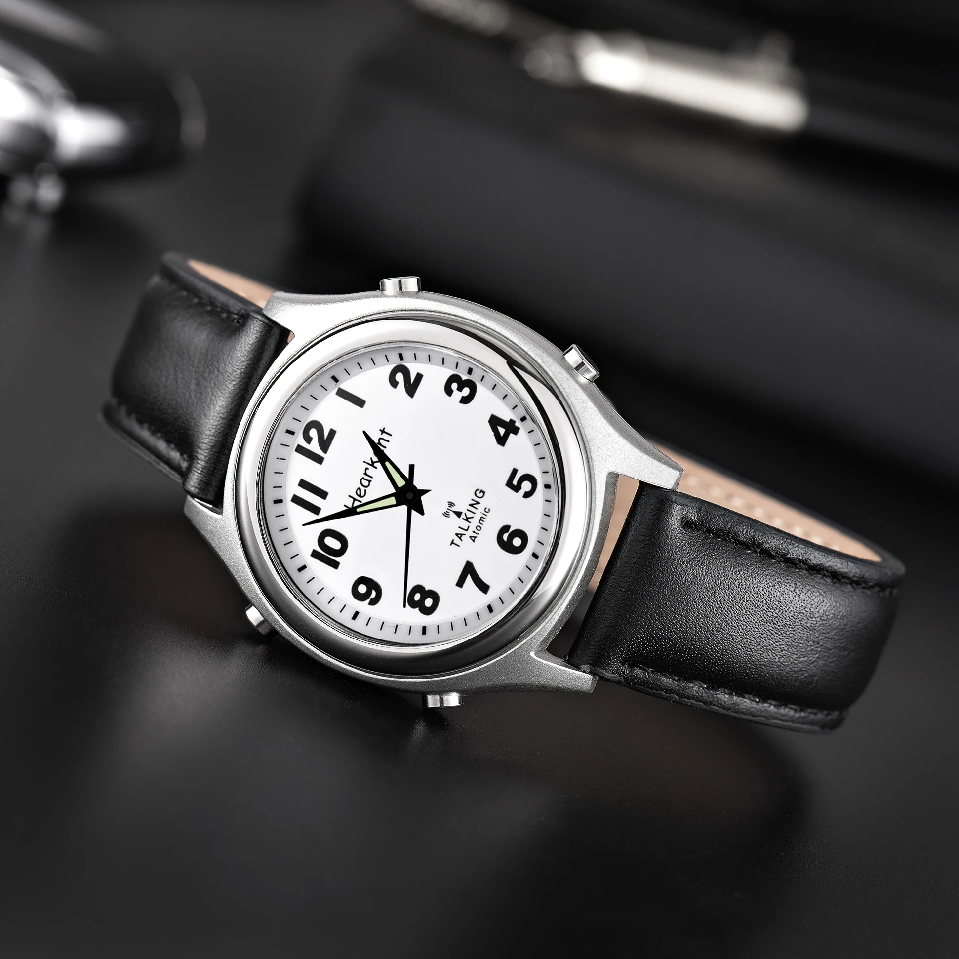 Hearkent  UK or US Atomic Talking Watch for blind or elder people  loud and clear man voice talking watch for women lady kids