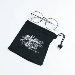 wholesale custom hot selling 100% polyester pouch microfiber glasses eyeglass sunglasses cleaning cloth poouch