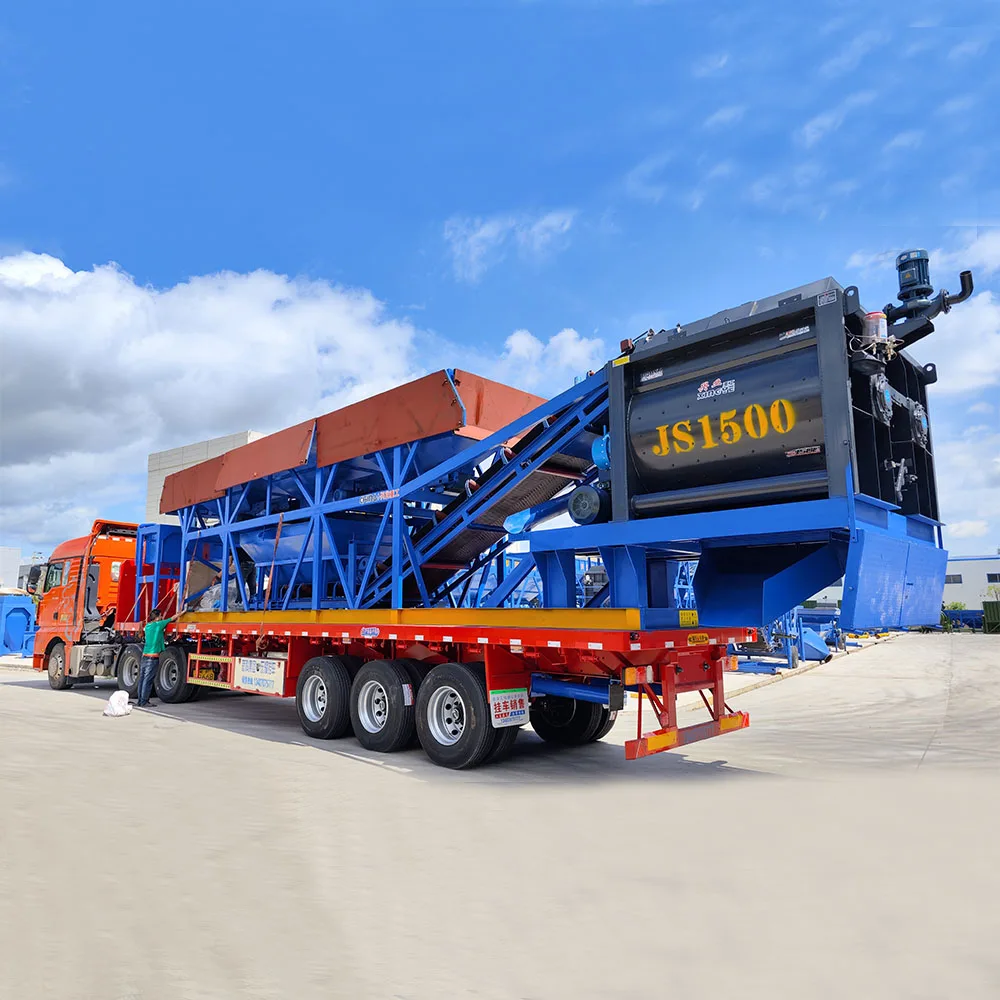 Hzs90 Electric Belt Conveyor Feeding Small Fixed New Production Line Cement Mixer Plant Beton Ready Mix Concrete Batching Plant